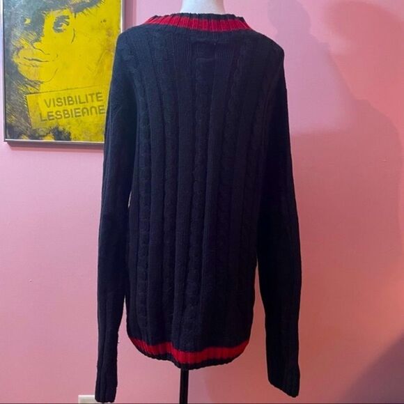 Vintage Never Sleep by Rogues Gallery  Dark Academia Varsity Sweater Mini Dress - Picture 6 of 16